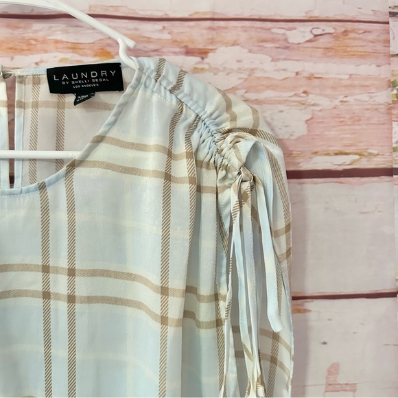 NEW laundry Shelli Segal Gathered Shoulder Top - Picture 6 of 11